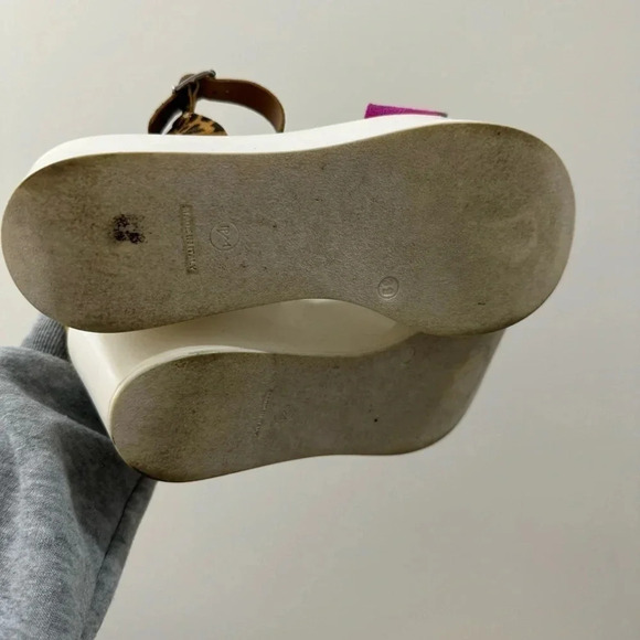 Steve Madden Prestyn Tie Dye & Leopard Platform Sandals 9 - Picture 4 of 9